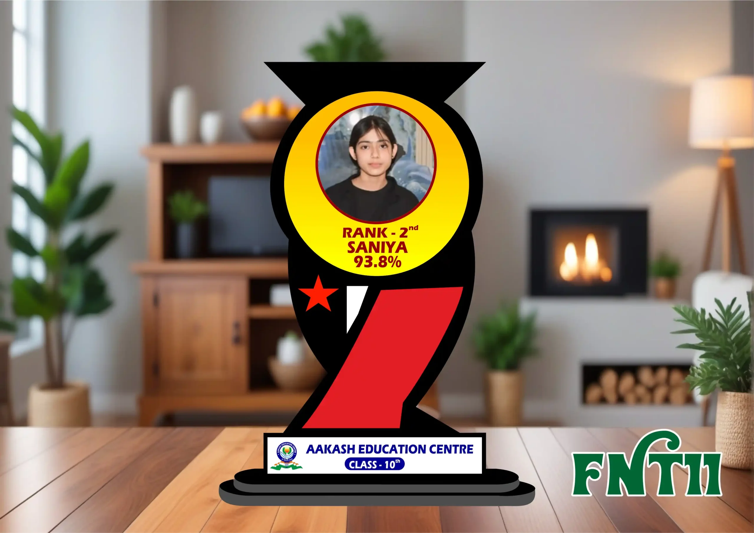 FNT11- 1 Customised Printed Trophy - FNT11 - Image 1