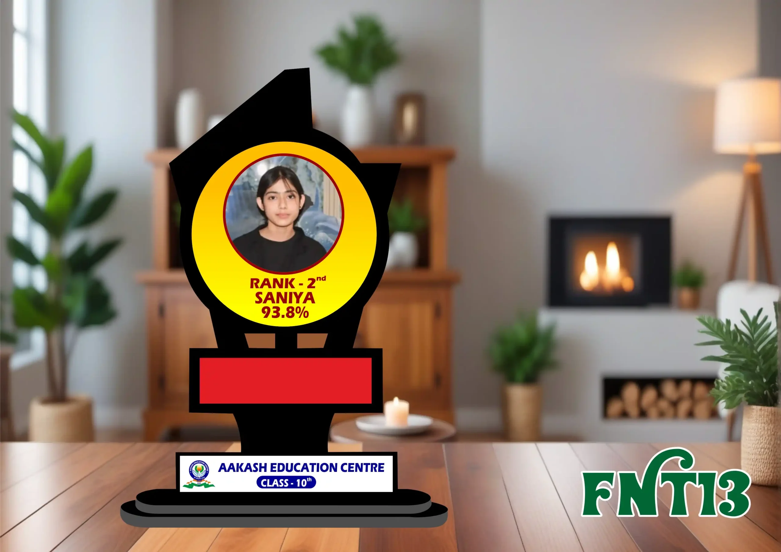 FNT13- 1 Customised Printed Trophy - FNT13 - Image 1
