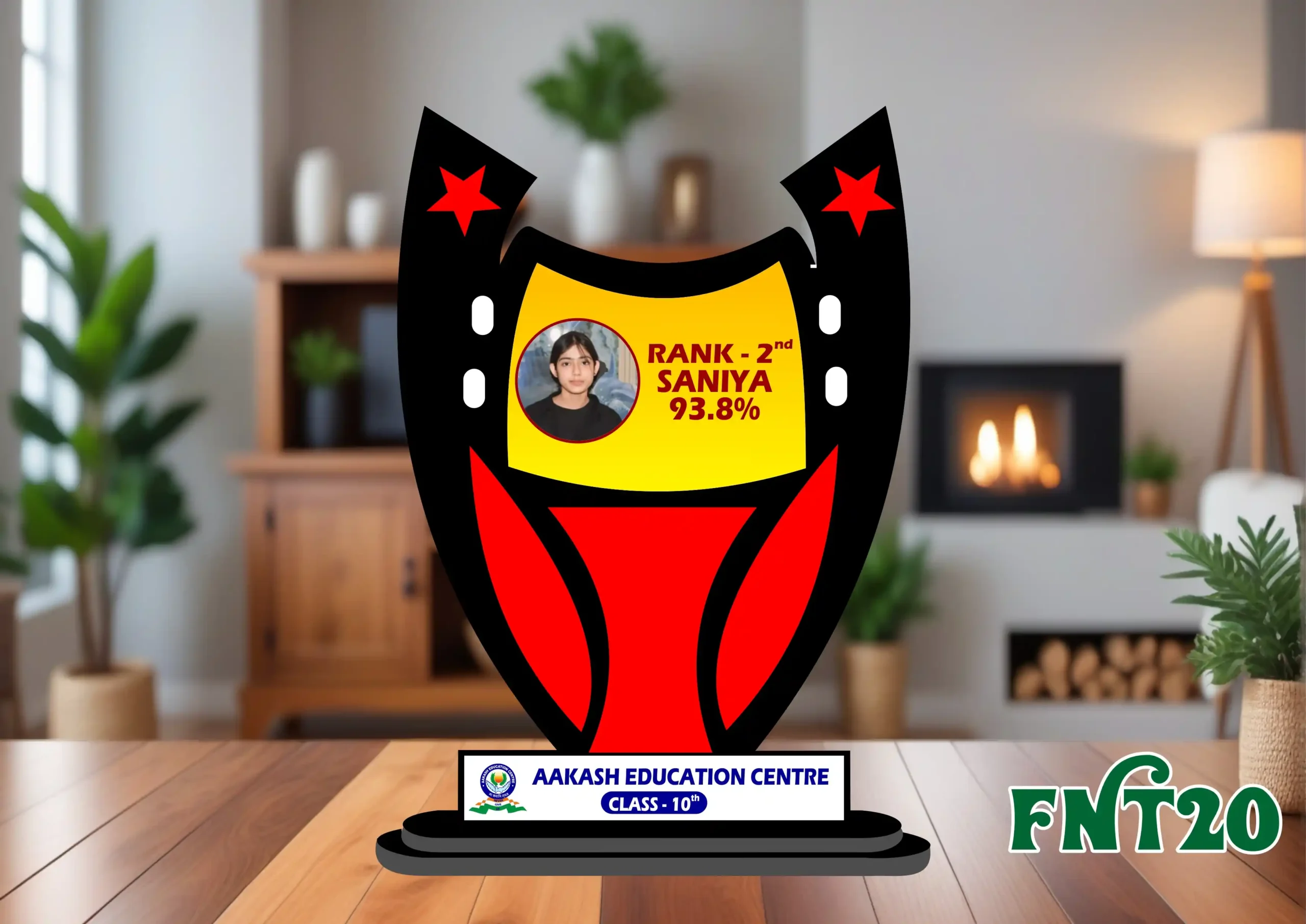 FNT20- 1 Customised Printed Trophy - FNT20 - Image 1