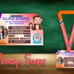 Monkey Shape Acrylic ID Card