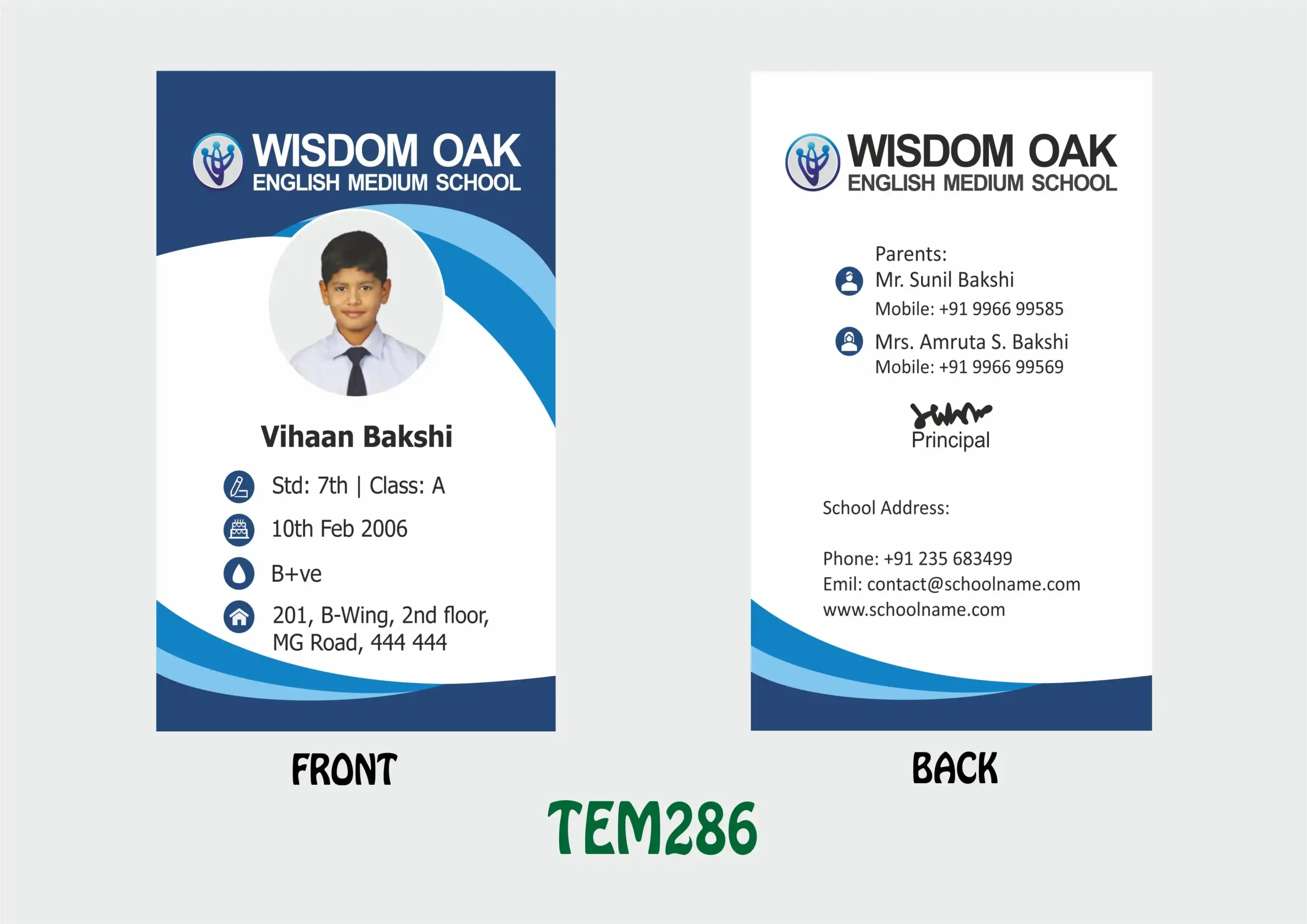 TEM-286 ID Card - TEM286 - Image 1
