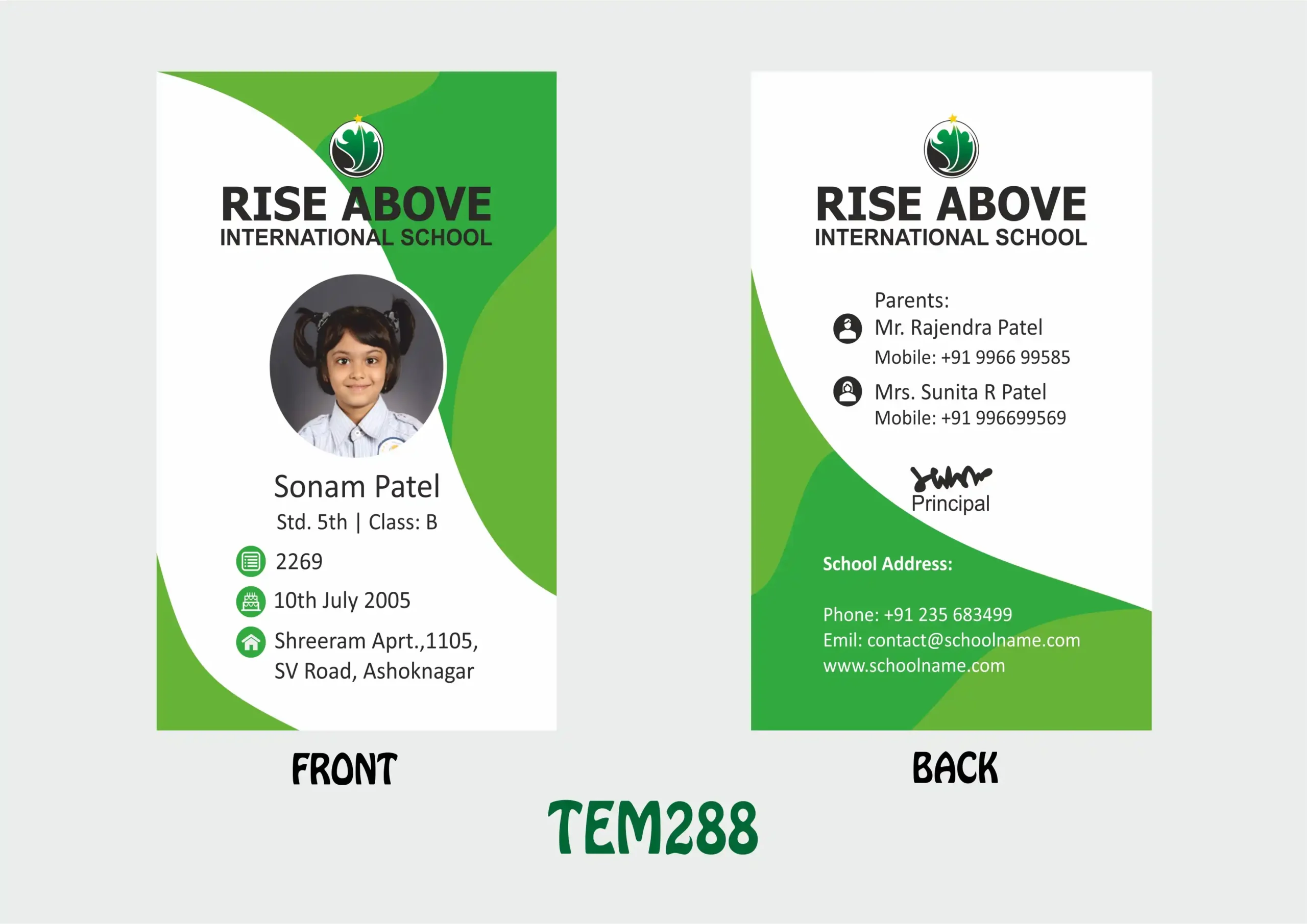 TEM-288 ID Card - TEM288 - Image 1