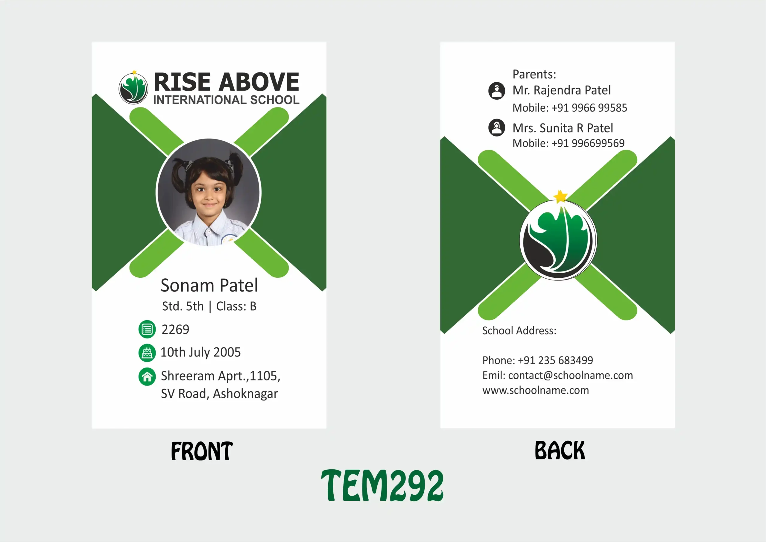 TEM-292 ID Card - TEM292 - Image 1