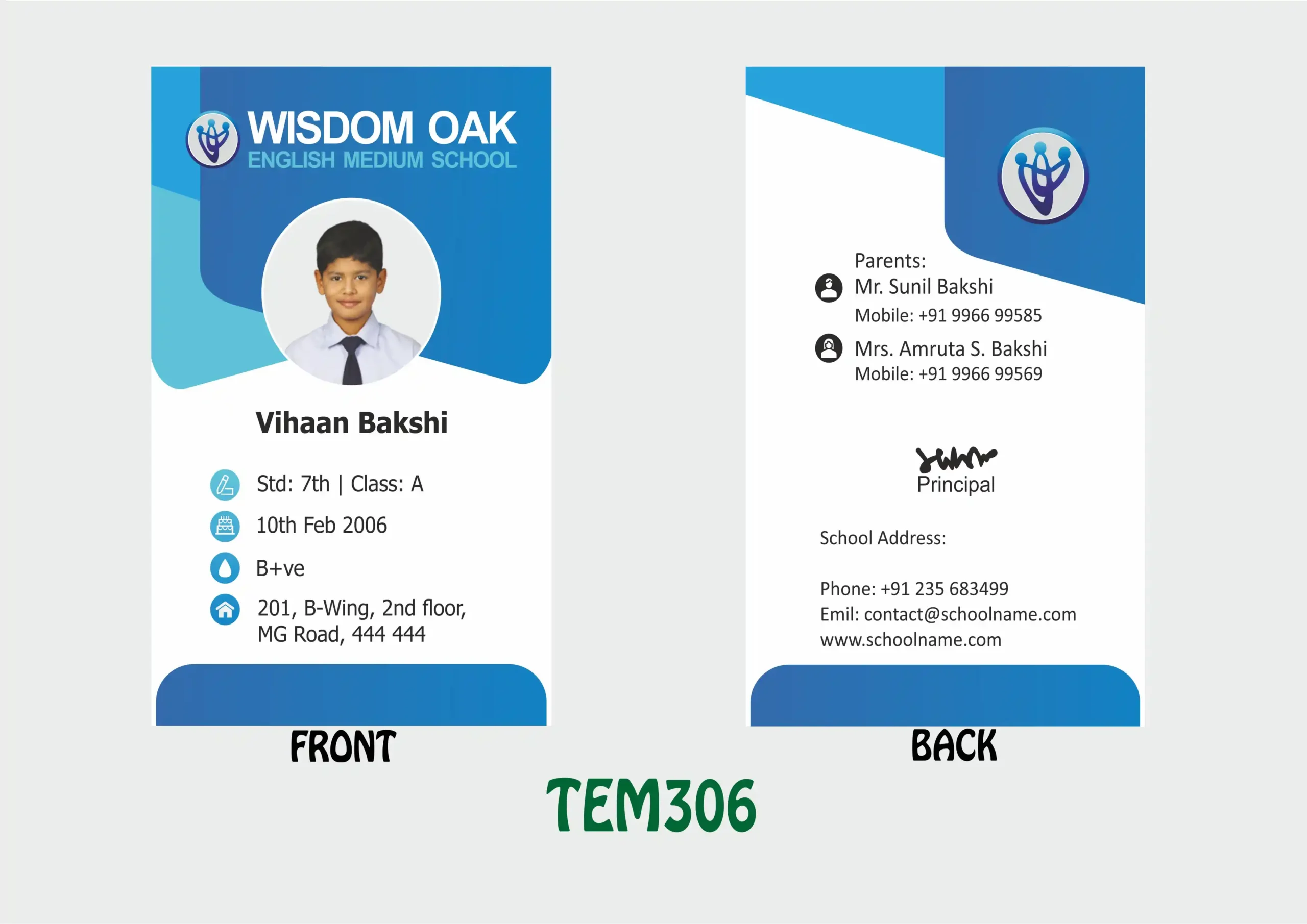 TEM-306 ID Card - TEM306 - Image 1